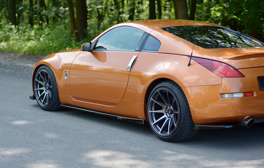 Seitenschweller Ansatz für NISSAN 350Z schwarz matt
