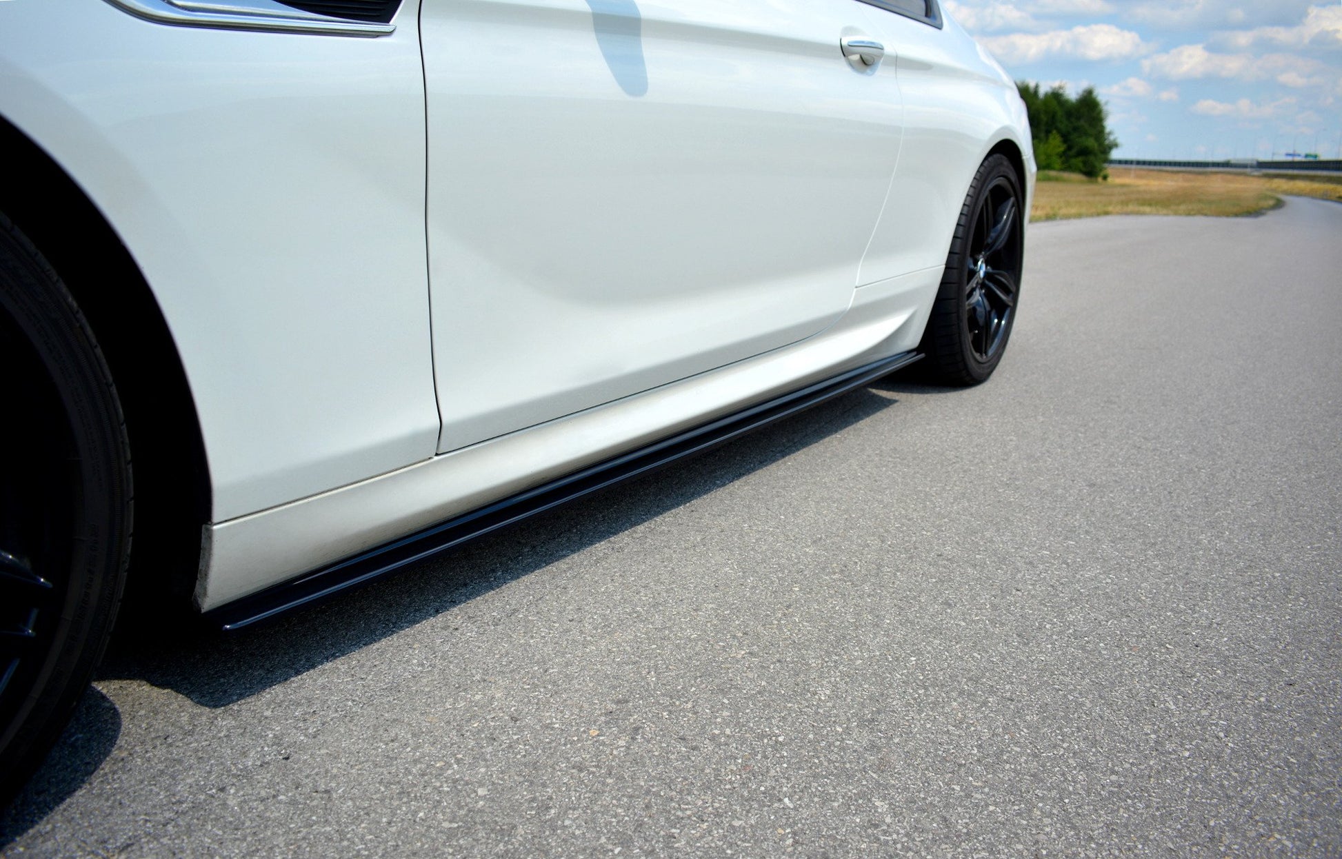 Seitenschweller Ansatz für BMW 6er F13 M Paket Carbon Look
