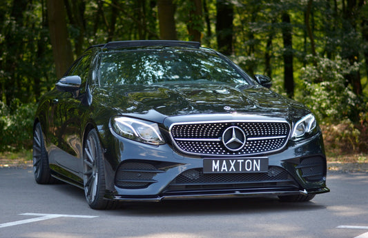 Front Ansatz V.2 für Mercedes-Benz E-Klasse W213 Coupe (C238) AMG-Line schwarz Hochglanz