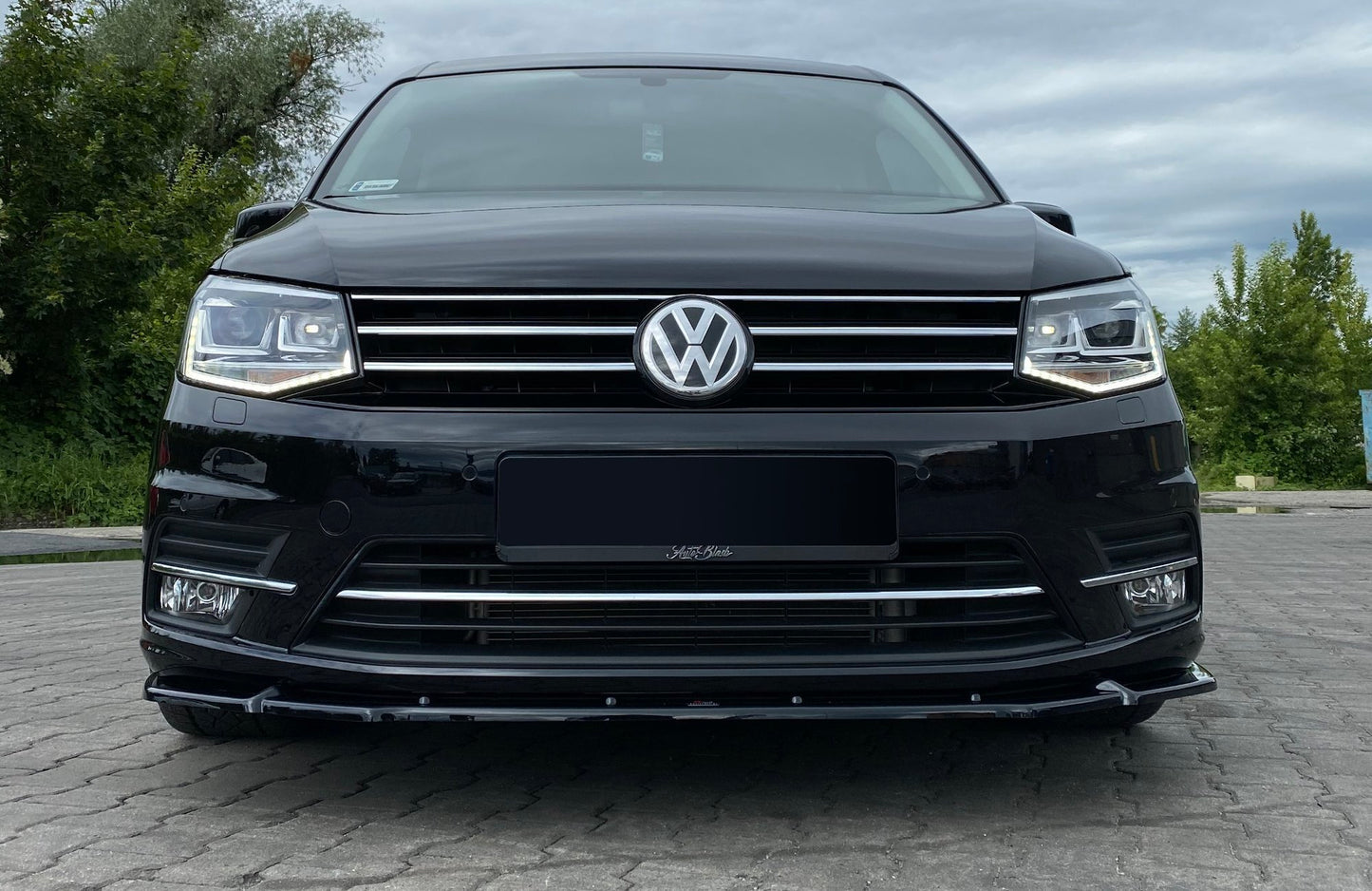 Front Ansatz für Volkswagen Caddy Mk. 4 schwarz matt