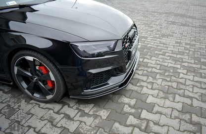 Front Ansatz V.1 für Audi RS3 8V FL Sportback schwarz matt