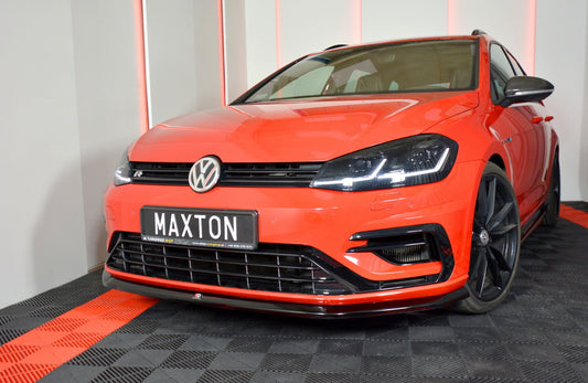 Front Ansatz V.6 für VW Golf 7 R / R-Line Facelift schwarz Hochglanz