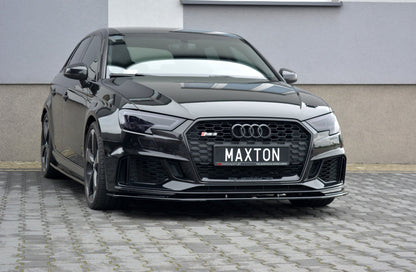 Front Ansatz V.1 für Audi RS3 8V FL Sportback schwarz matt