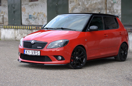 Front Ansatz für Skoda Fabia RS Mk2 schwarz matt