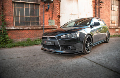 Front Ansatz für Mitsubishi Lancer Sportback Mk8 Carbon Look