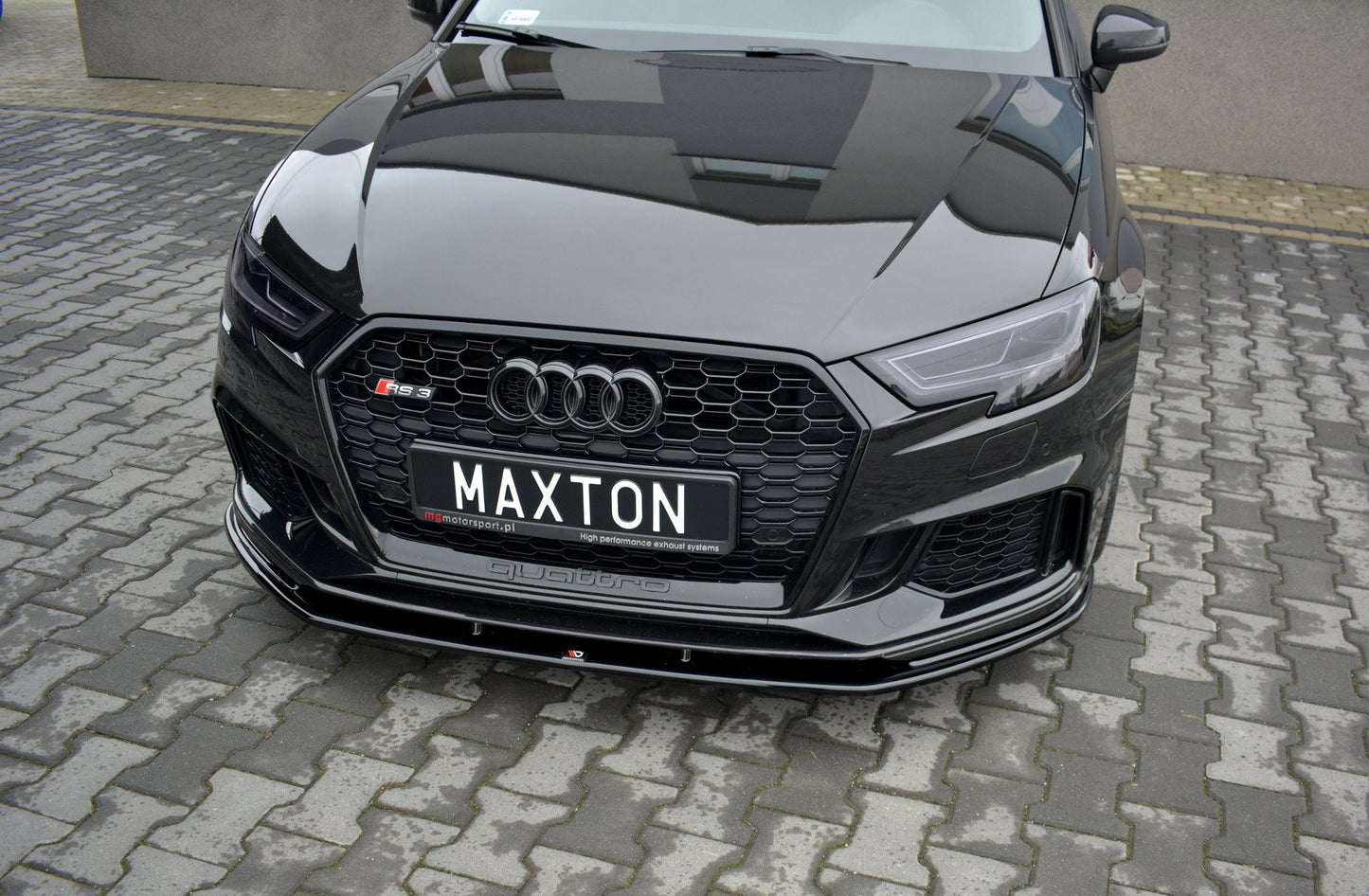 Front Ansatz V.1 für Audi RS3 8V FL Sportback schwarz matt