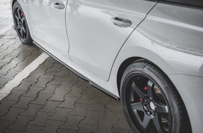 Seitenschweller Ansatz für V.1 für Skoda Octavia RS Mk4 schwarz matt