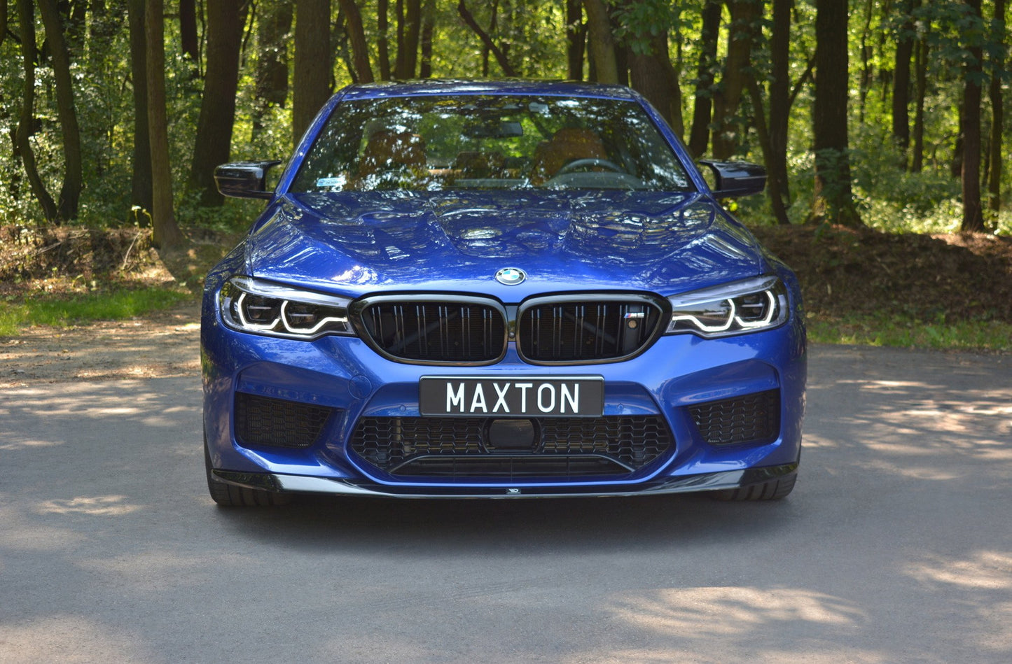 Front Ansatz V.1 für BMW M5 F90 schwarz Hochglanz