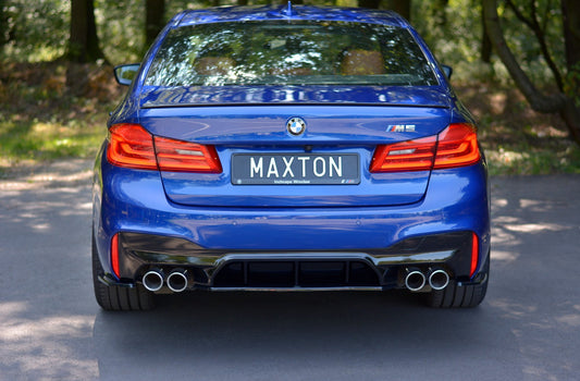 Mittlerer Diffusor Heck Ansatz für BMW M5 F90 Carbon Look