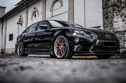 Seitenschweller Ansatz für Lexus LS Long Wheelbase Mk4 Facelift schwarz matt