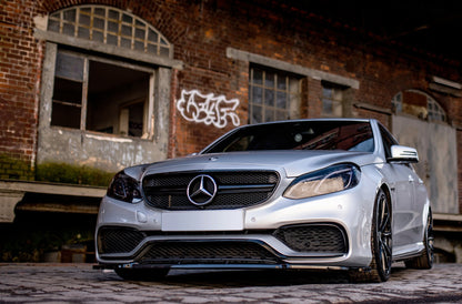 Front Ansatz für Mercedes-Benz E63 AMG Limousine W212 Facelift schwarz matt