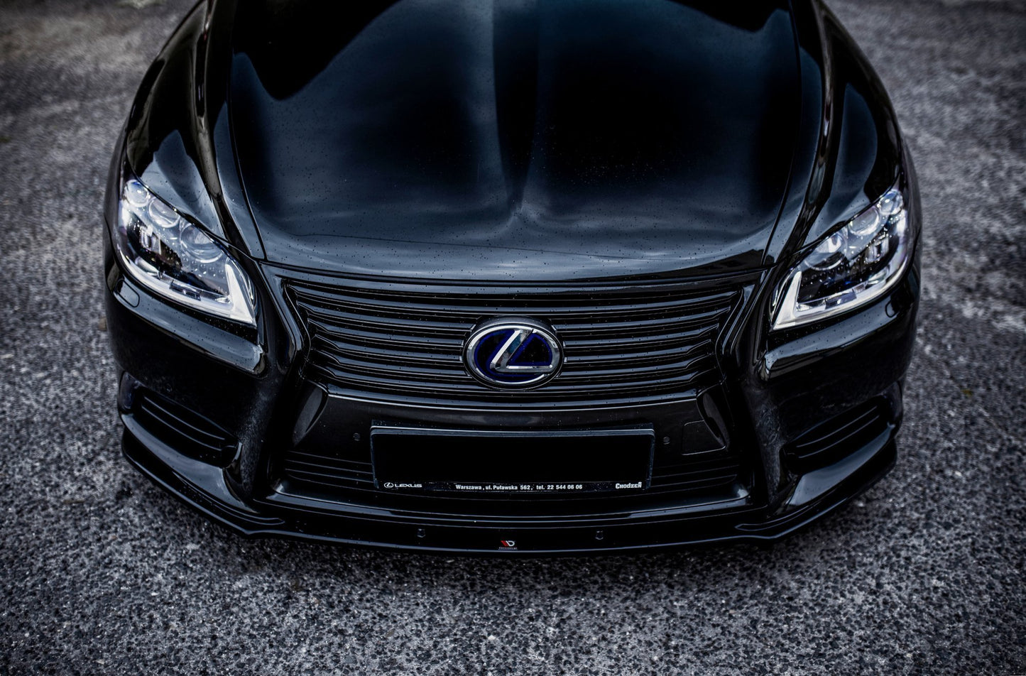Front Ansatz für Lexus LS Mk4 Facelift schwarz matt