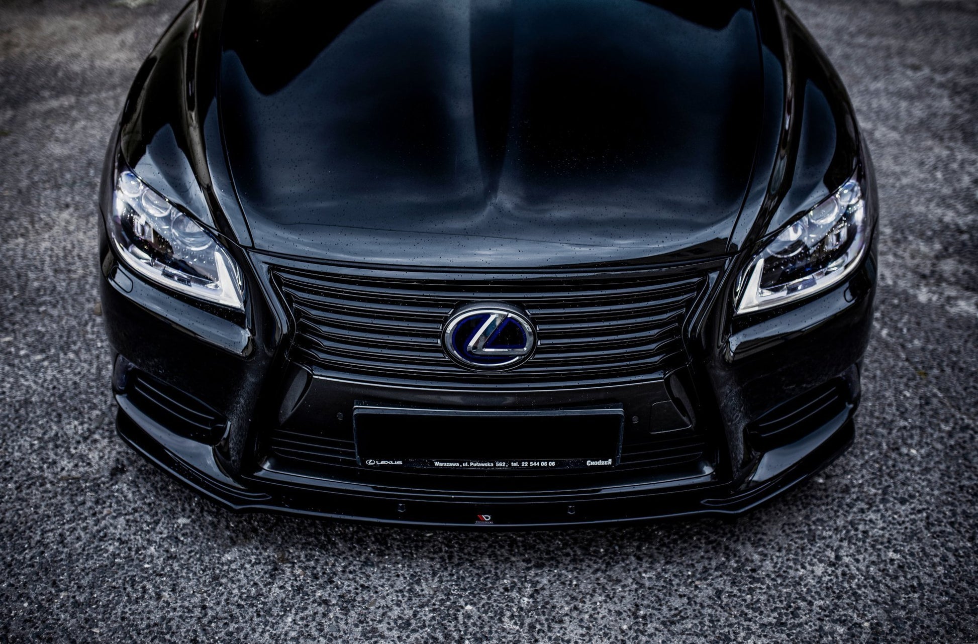 Front Ansatz für Lexus LS Mk4 Facelift schwarz matt