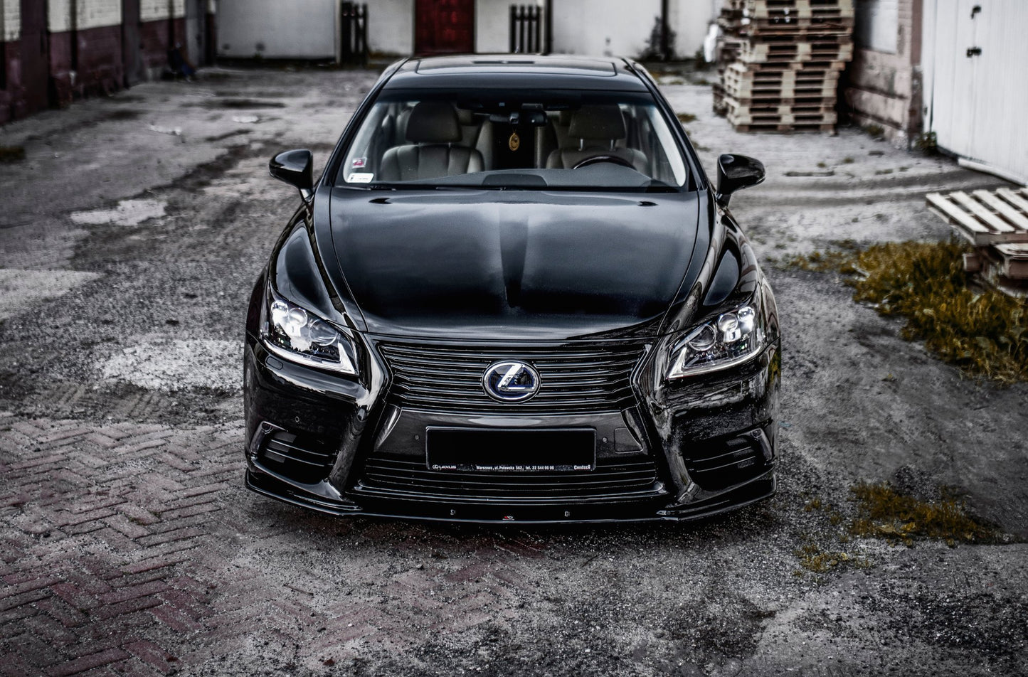 Front Ansatz für Lexus LS Mk4 Facelift schwarz Hochglanz