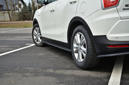 Seitenschweller Ansatz für SSANGYONG TIVOLI schwarz matt