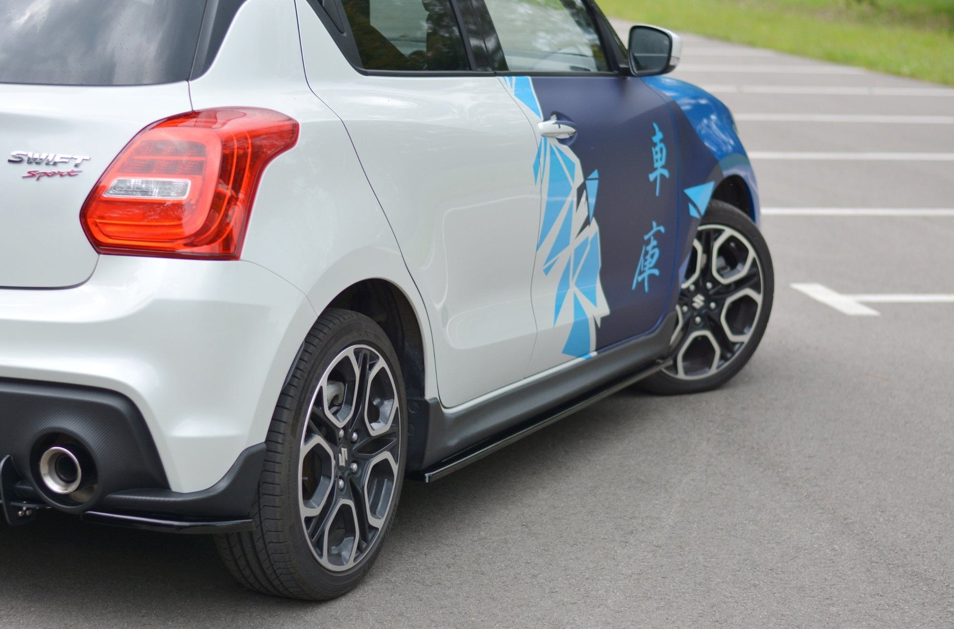 Seitenschweller Ansatz für SUZUKI SWIFT 6 SPORT schwarz matt