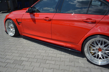 Seitenschweller Ansatz für V.1 für BMW M3 F80 schwarz matt