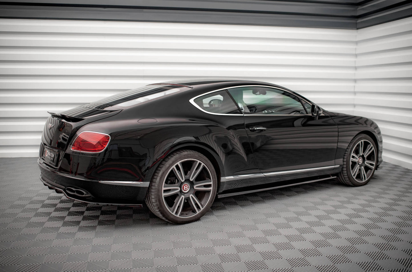 Seitenschweller Ansatz für Bentley Continental GT V8 S Mk2 schwarz Hochglanz