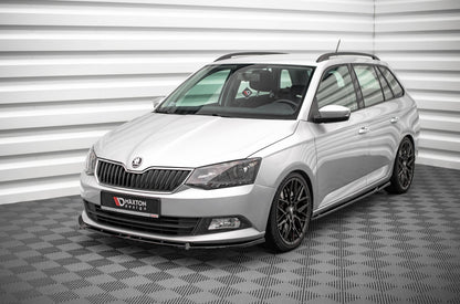 Front Ansatz V.1 für Skoda Fabia Mk3 schwarz Hochglanz