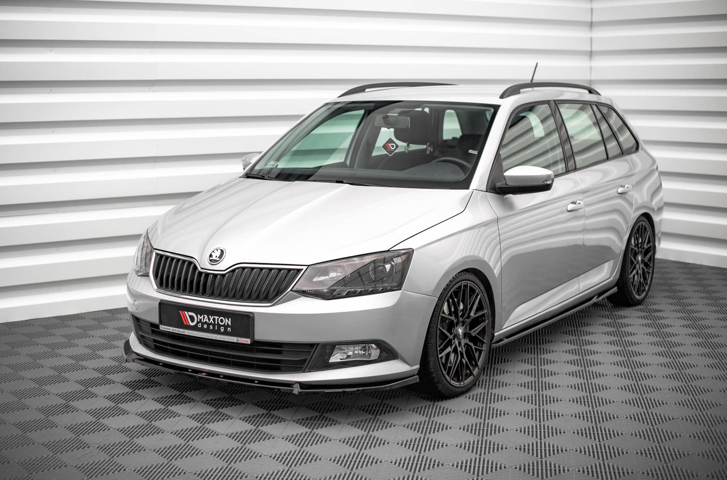 Seitenschweller Ansatz für Skoda Fabia Mk3 Carbon Look