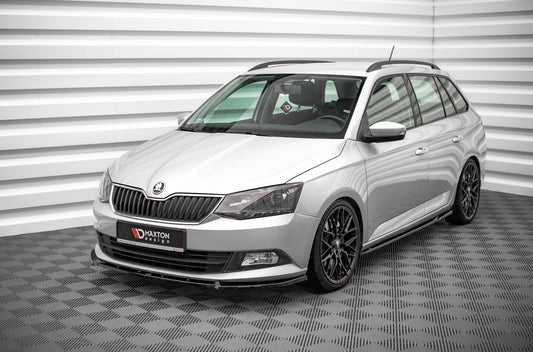 Seitenschweller Ansatz für Skoda Fabia Mk3 Carbon Look