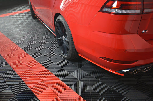 Heck Ansatz Flaps Diffusor V.2 für VW GOLF 7 R VARIANT FACELIFT