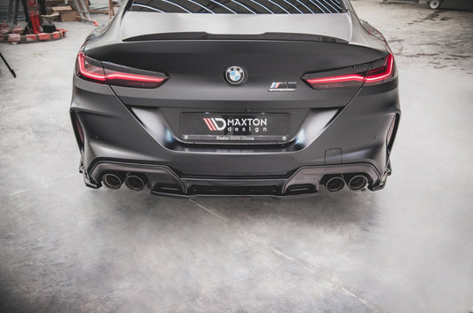 Mittlerer Diffusor Heck Ansatz für BMW M8  Gran Coupe F93 schwarz matt