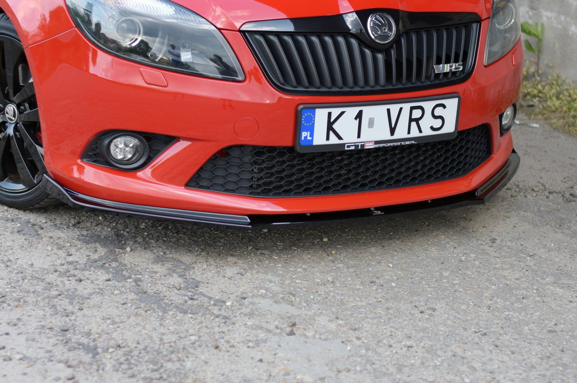 Front Ansatz für SKODA FABIA MK2 RS Carbon Look