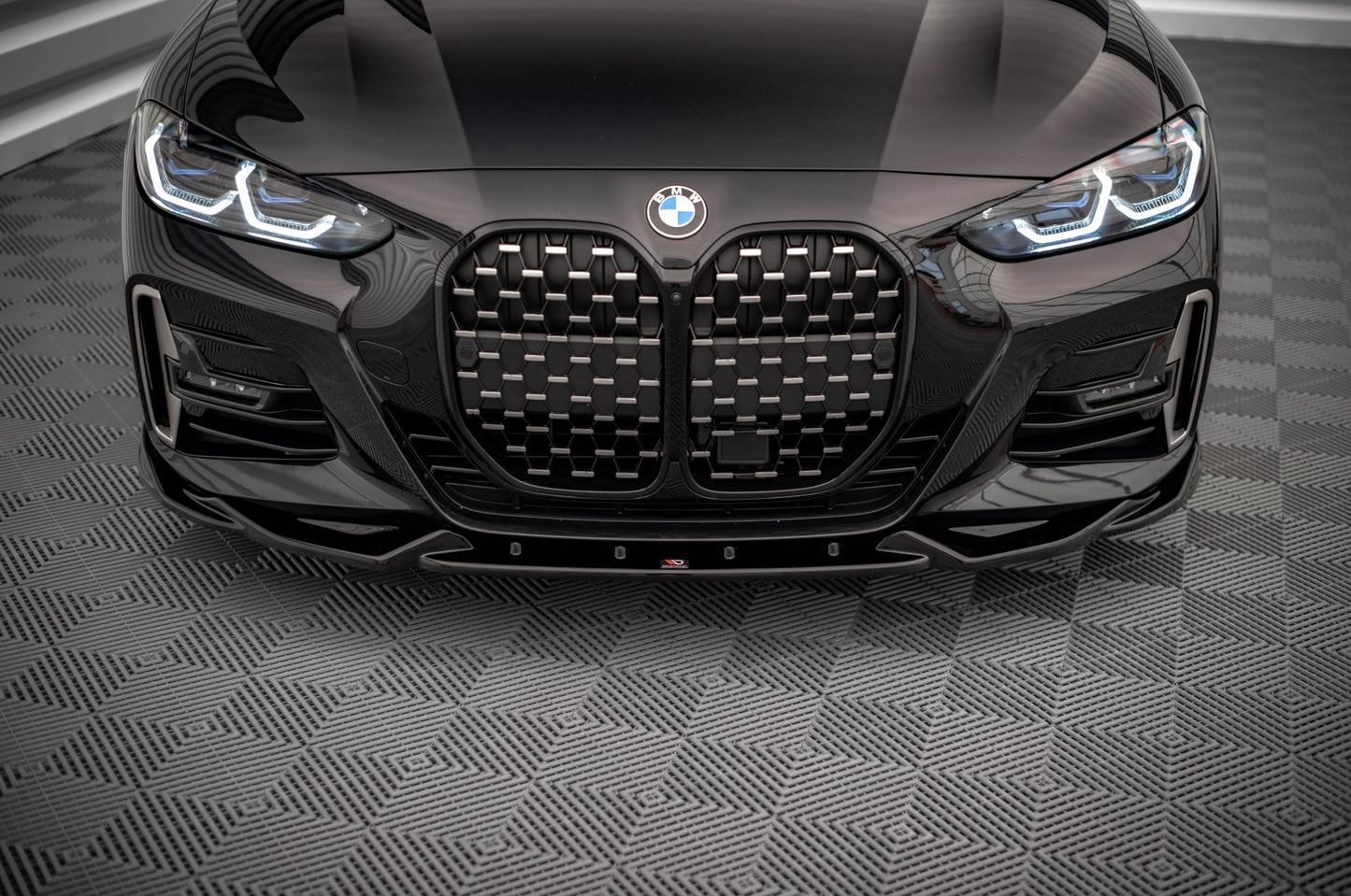 Front Ansatz V.2 für BMW 4er M-Paket G22 schwarz matt