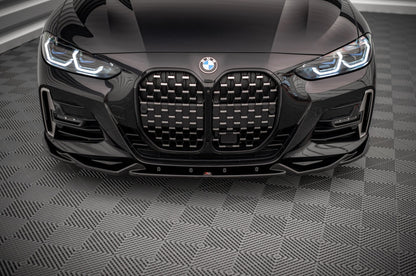 Front Ansatz V.2 für BMW 4er M-Paket G22 schwarz Hochglanz
