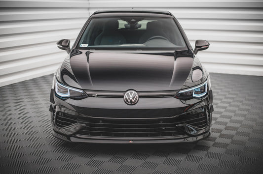 Front Ansatz V.5 für Volkswagen Golf R Mk8 schwarz Hochglanz