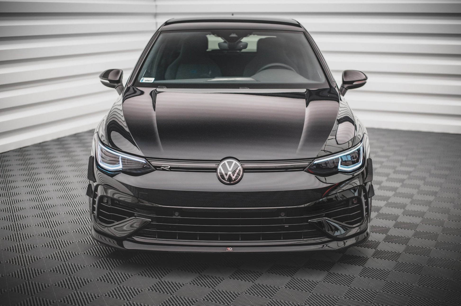 Front Ansatz V.5 für Volkswagen Golf R Mk8 Carbon Look
