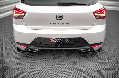 Heck Ansatz Flaps Diffusor für Seat Ibiza FR/ Standard Mk5 schwarz matt