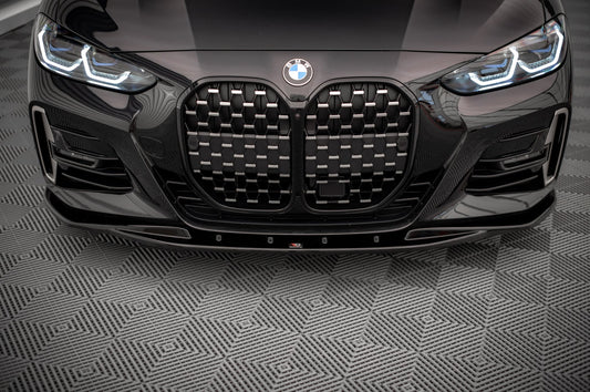 Front Ansatz V.1 für BMW 4er M-Paket G22 schwarz Hochglanz