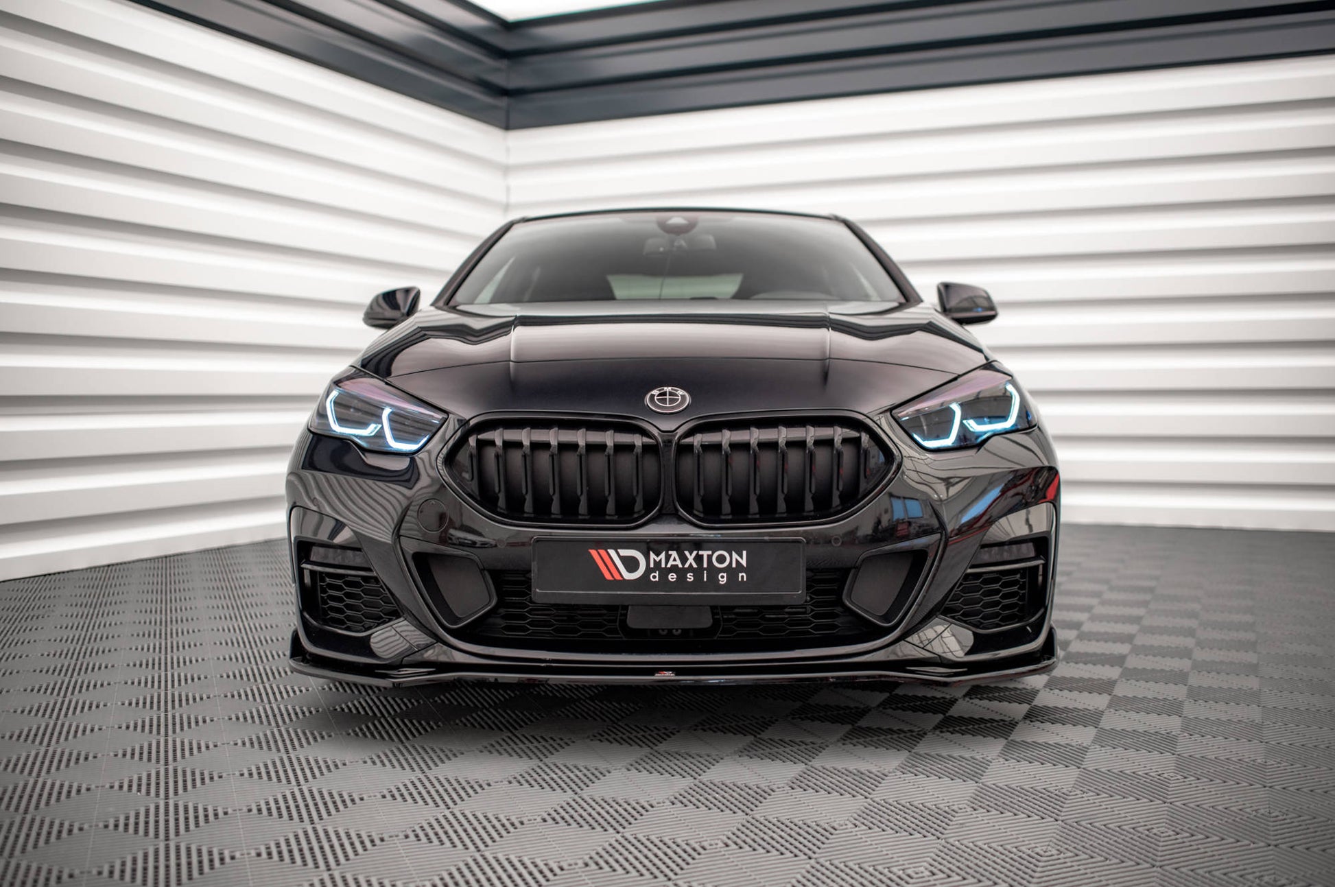 Front Ansatz V.3 für BMW 2 Gran Coupe M-Paket / M235i F44 schwarz matt