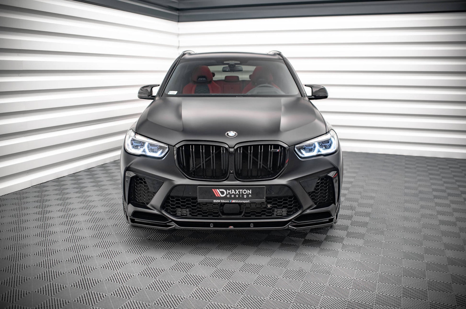 Front Ansatz V.2 für BMW  X5M F95 schwarz Hochglanz