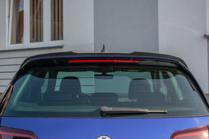 Spoiler CAP V.2 für Volkswagen Golf 7 / 7 Facelift R / R-Line / GTI  schwarz matt