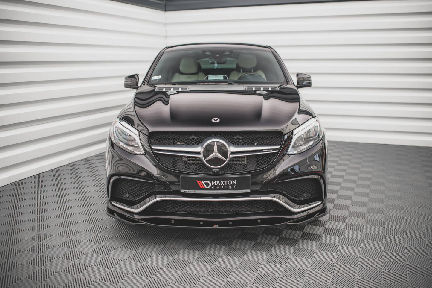Front Ansatz V.2 für Mercedes-Benz GLE Coupe 63 AMG C292 schwarz Hochglanz