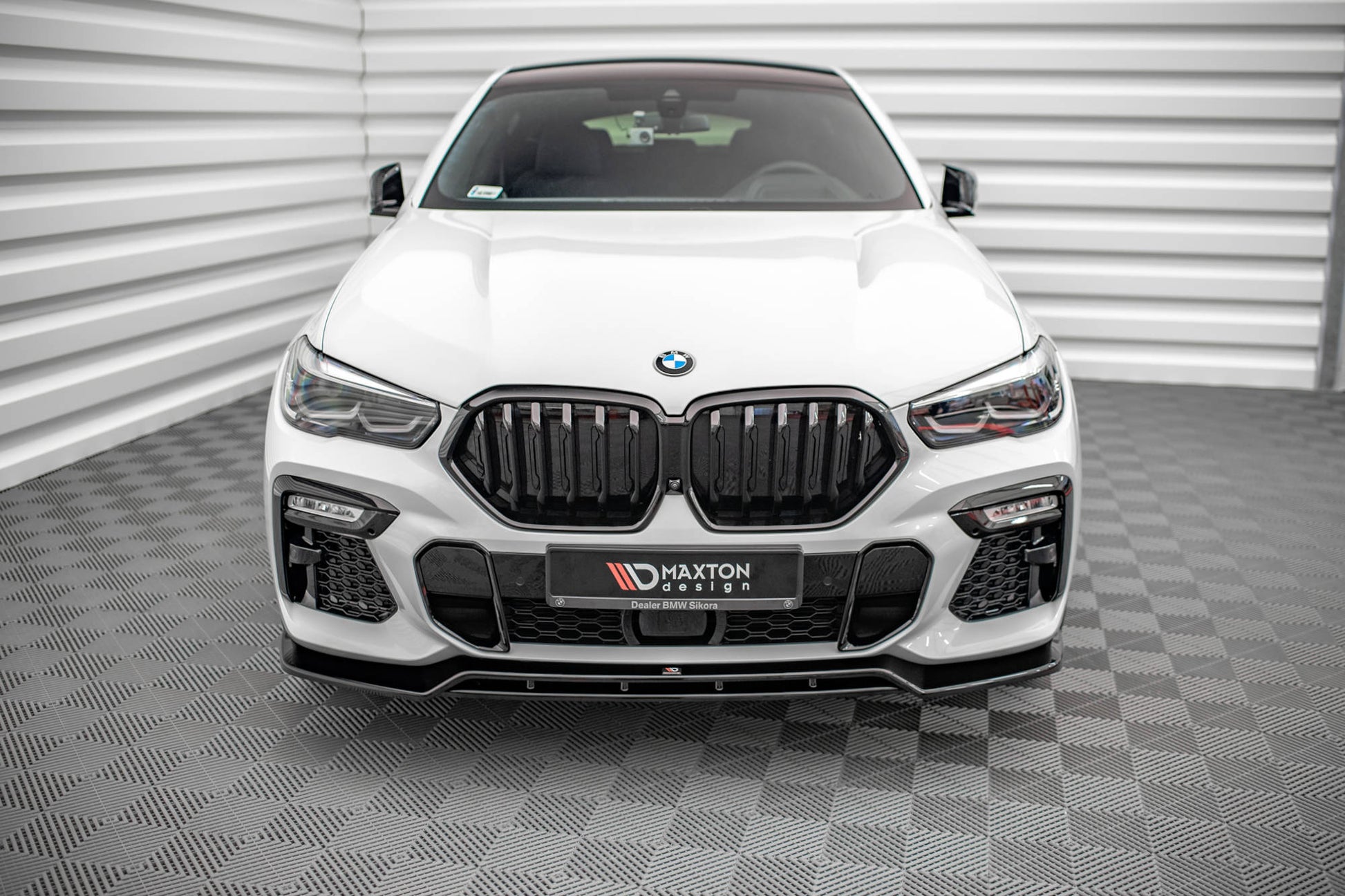 Front Ansatz V.2 für BMW X6 M-Paket G06 schwarz matt