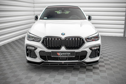 Front Ansatz V.2 für BMW X6 M-Paket G06 schwarz matt
