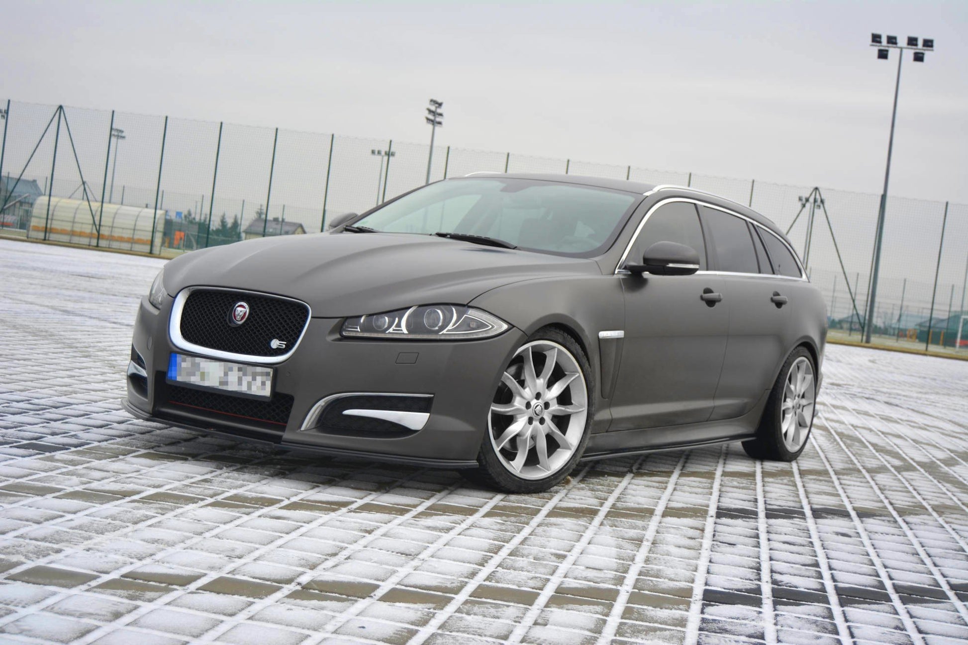 Seitenschweller Ansatz für JAGUAR XF (X250) MK1 SPORTBRAKE S-PACK schwarz matt