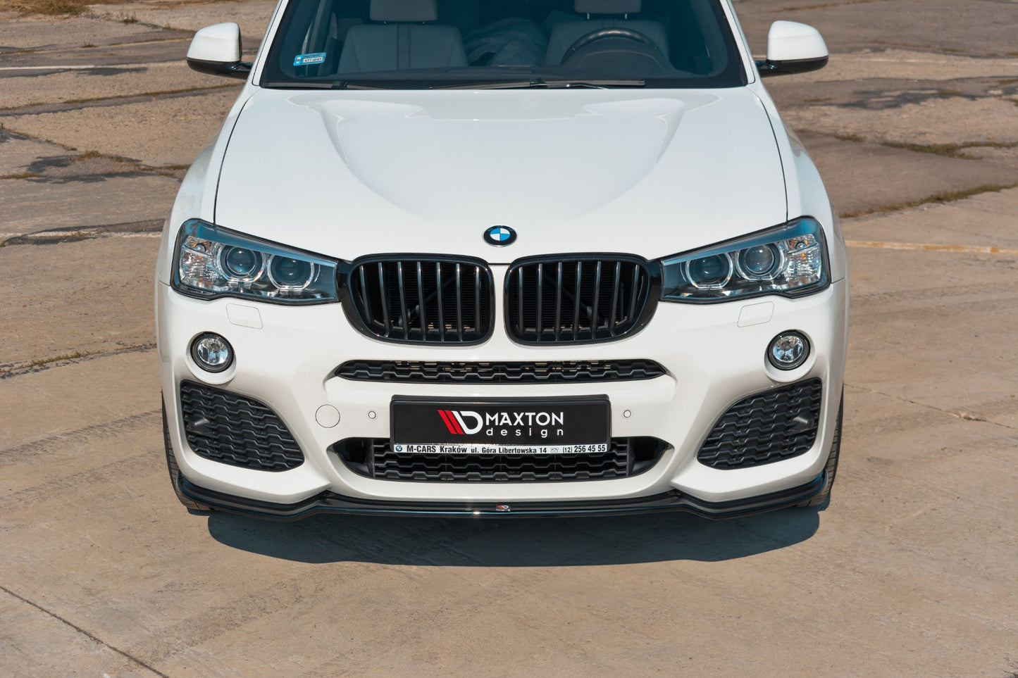 Front Ansatz für BMW X3 F25 M-Paket Facelift Carbon Look