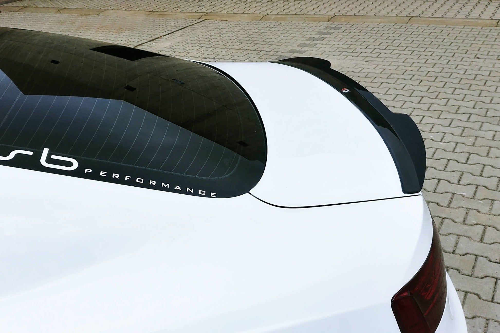 Spoiler CAP für Audi S5 / A5 / A5 S-Line 8T / 8T FL Coupe Carbon Look