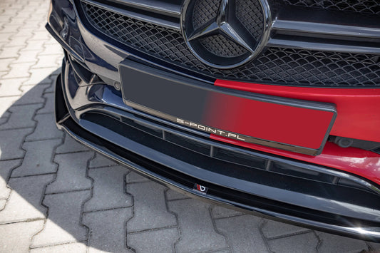 Front Ansatz V.2 für Mercedes-Benz A45 Aero W176 Facelift schwarz matt