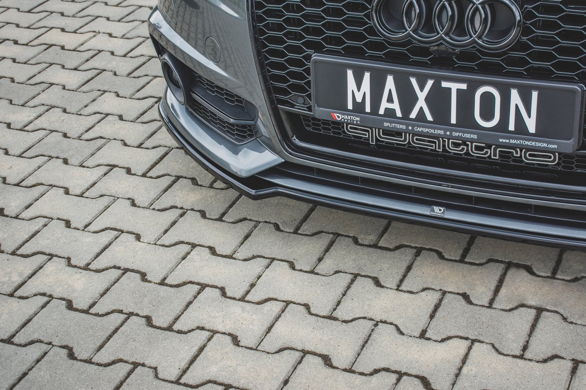 Front Ansatz für Audi S6 / A6 S-Line C7 FL  Carbon Look