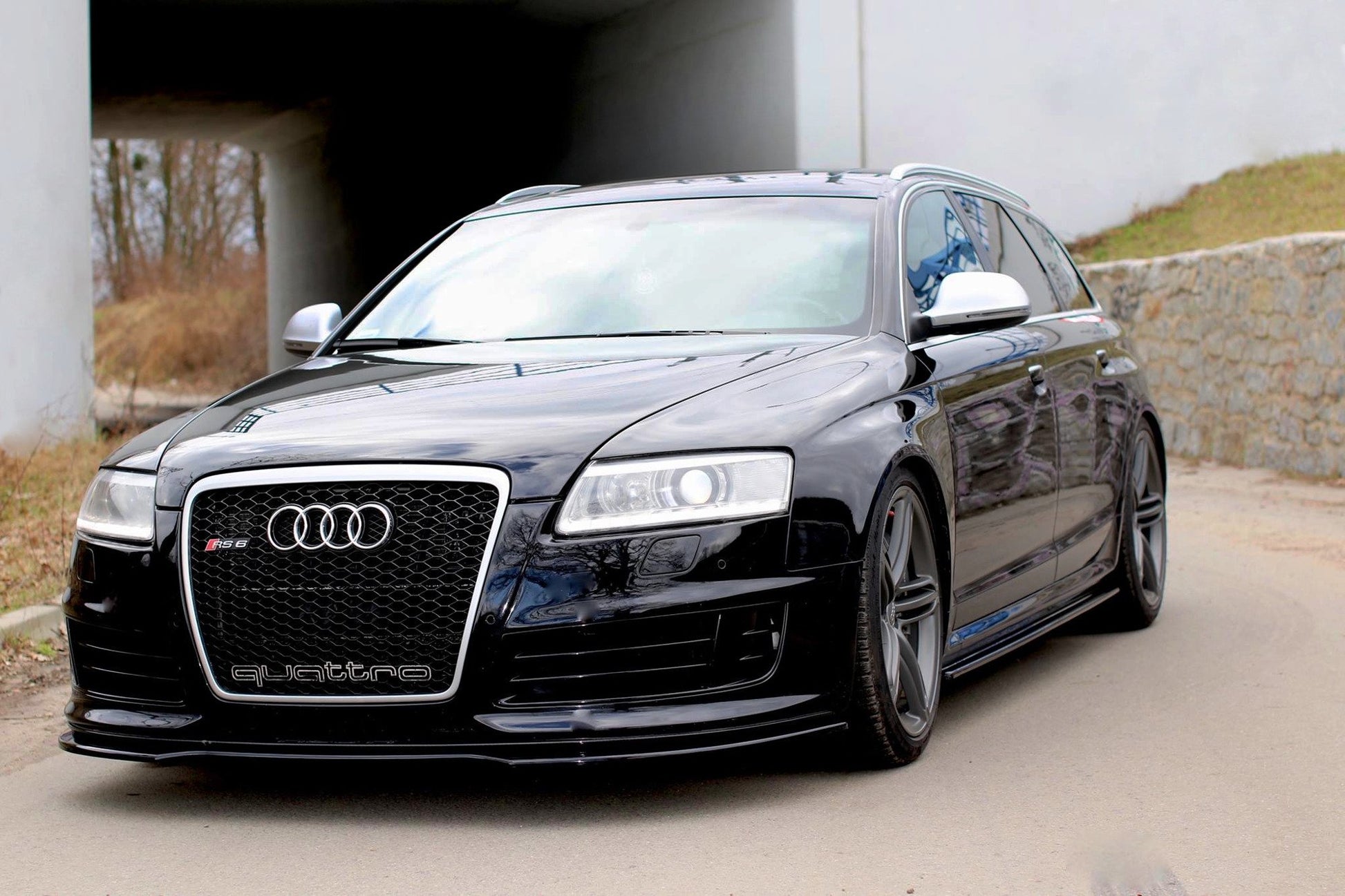 Front Ansatz für AUDI RS6 C6 Carbon Look