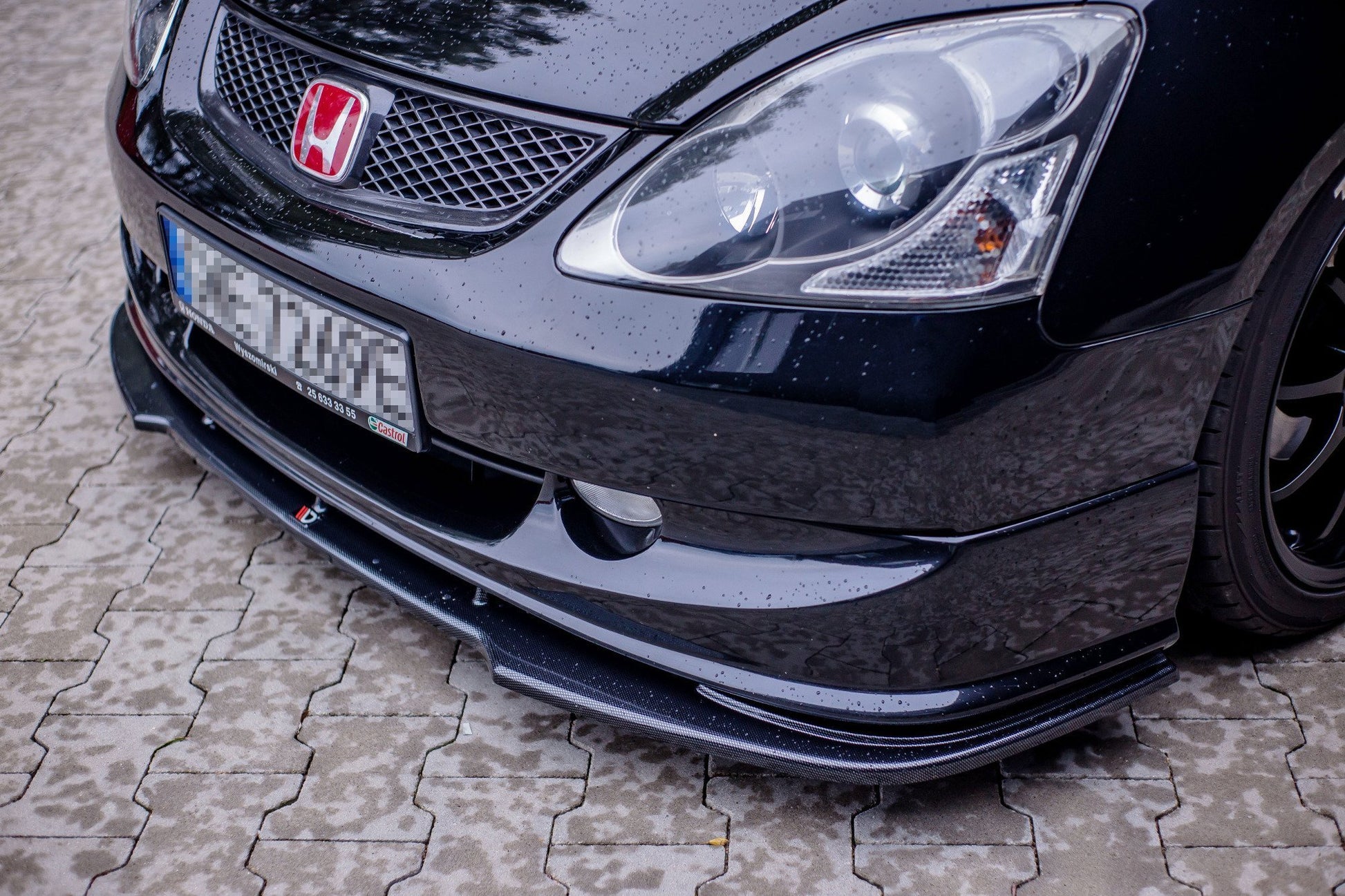 Front Ansatz V.1 für HONDA CIVIC EP3 (MK7) TYPE-R/S FACELIFT  schwarz matt