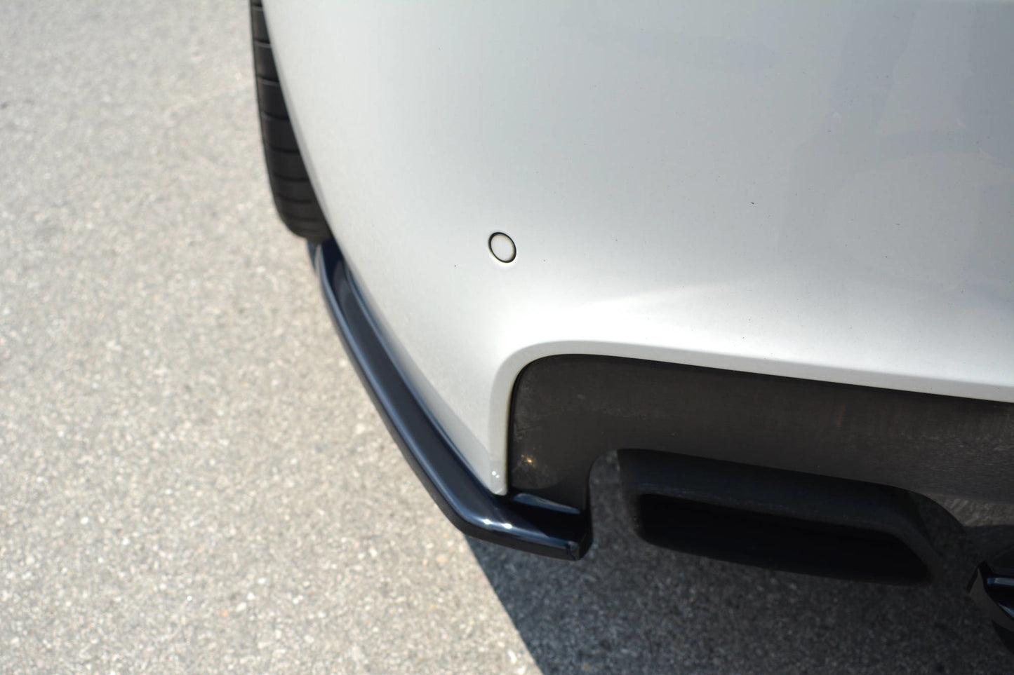 Heck Ansatz Flaps Diffusor für BMW 6er Gran Coupé M Paket Carbon Look