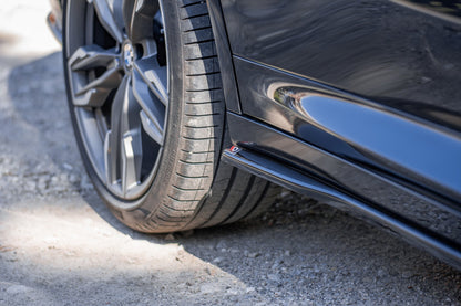 Seitenschweller Ansatz für BMW X4 M-Paket G02 Carbon Look