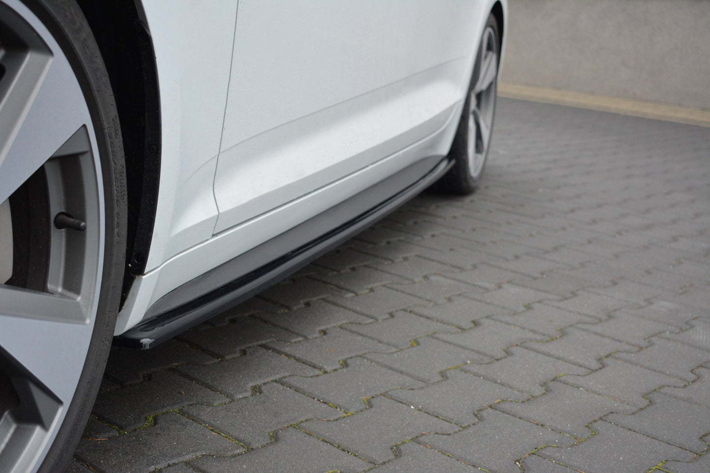Seitenschweller Ansatz für Audi S5 / A5 S-Line F5 Sportback  schwarz matt